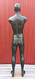 Манекен чоловічий збірний "Стас" чорний безликий на деревоплиті, фото 2