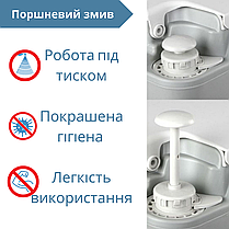 Біотуалет портативний білий 10 л для дачі переносний мобільний біотуалет маленький унітаз БД, фото 3