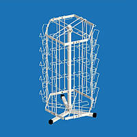 Стойка настольная вращающаяся под открытки А6 (30 карманов)