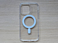 Чехол для iPhone 14 Pro Max прозрачный противоударный Clear Case Magnetic с MagSafe TPU + Polycarbonate