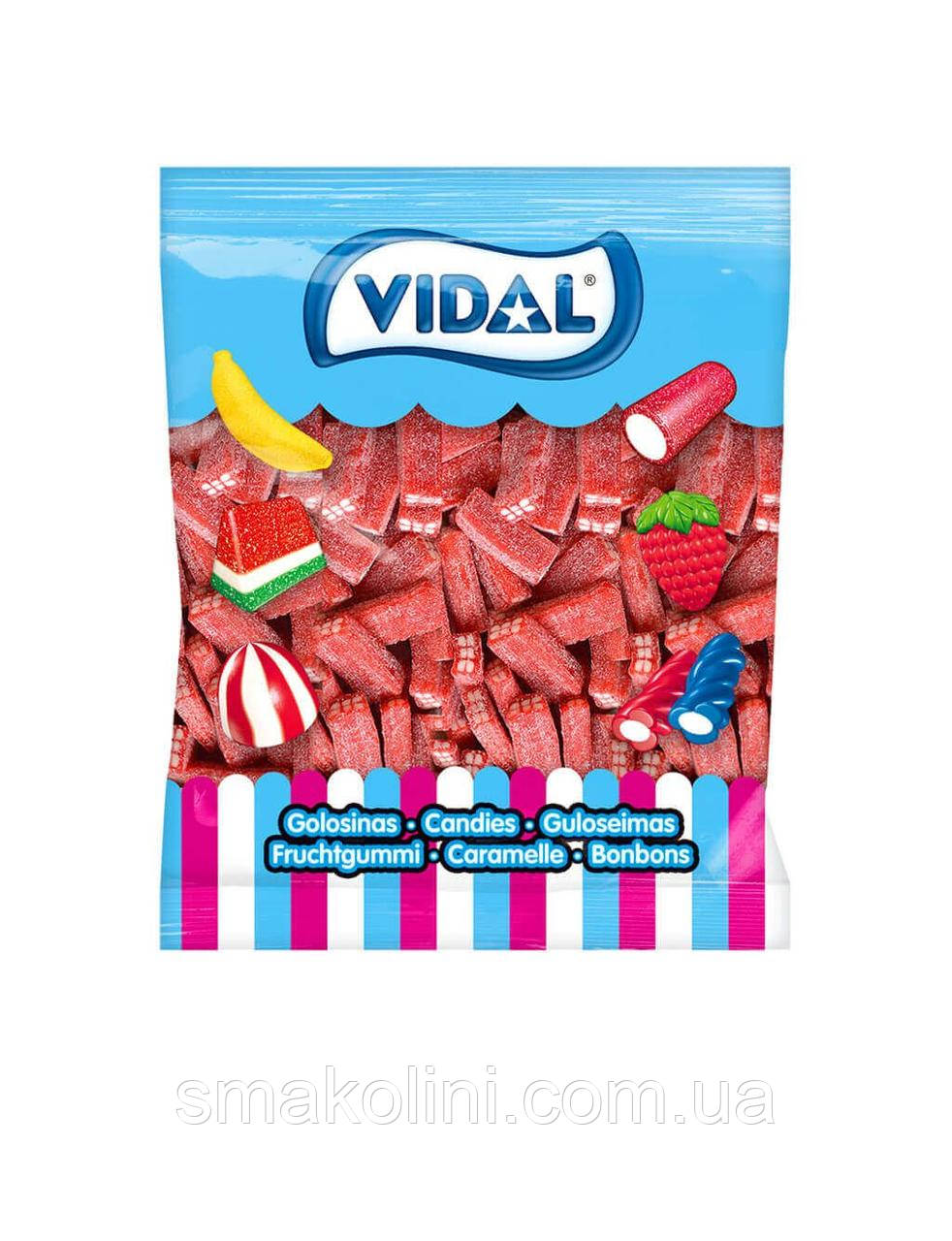 Полуничні брикети - желейні цукерки Vidal Іспанія 1 кг, фото 1
