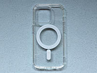 Apple iPhone 14 Pro Max чехол - бампер прозрачный противоударный Clear Silicone Case Magnetic