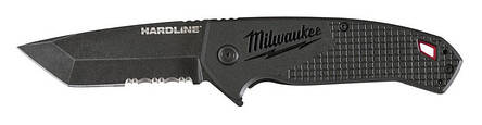 Ніж MILWAUKEE HARDLINE 75 мм викидний із зазубленим лезом 48221998, фото 1