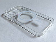 Apple iPhone 14 Pro Max защитный чехол Clear Case Magnetic MagSafe прозрачный, с бортиками из силикона