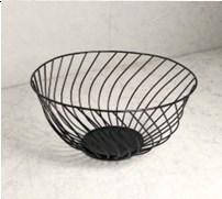 Фруктовниця DR Black d25 см h14 см метал (48965872 Завиток-2)