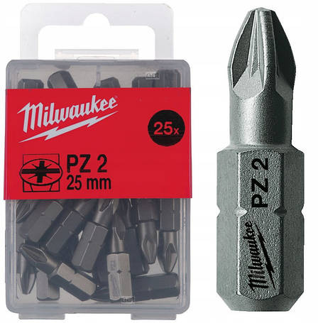 Насадка Milwaukee PZ2 25 мм (25 шт.), фото 1