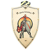 Сувенирный игрушечный деревянный щит Рыцарь Декор 47х30 см, KNG