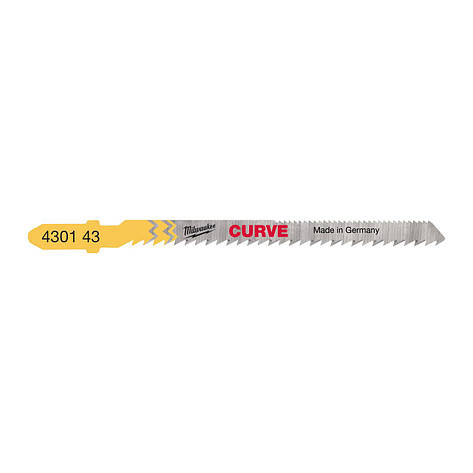 Полотна для лобзика Curve (75 мм, крок 2.5 мм, 5 шт.) Milwaukee 4932430143, фото 1