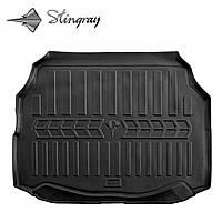 3D коврик с бортами в багажник для MERCEDES BENZ W203 C 2001-2007 (седан) Stingray