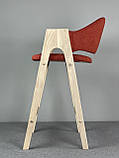 Напівбарний стілець "Джим" з натурального дерева, фото 5
