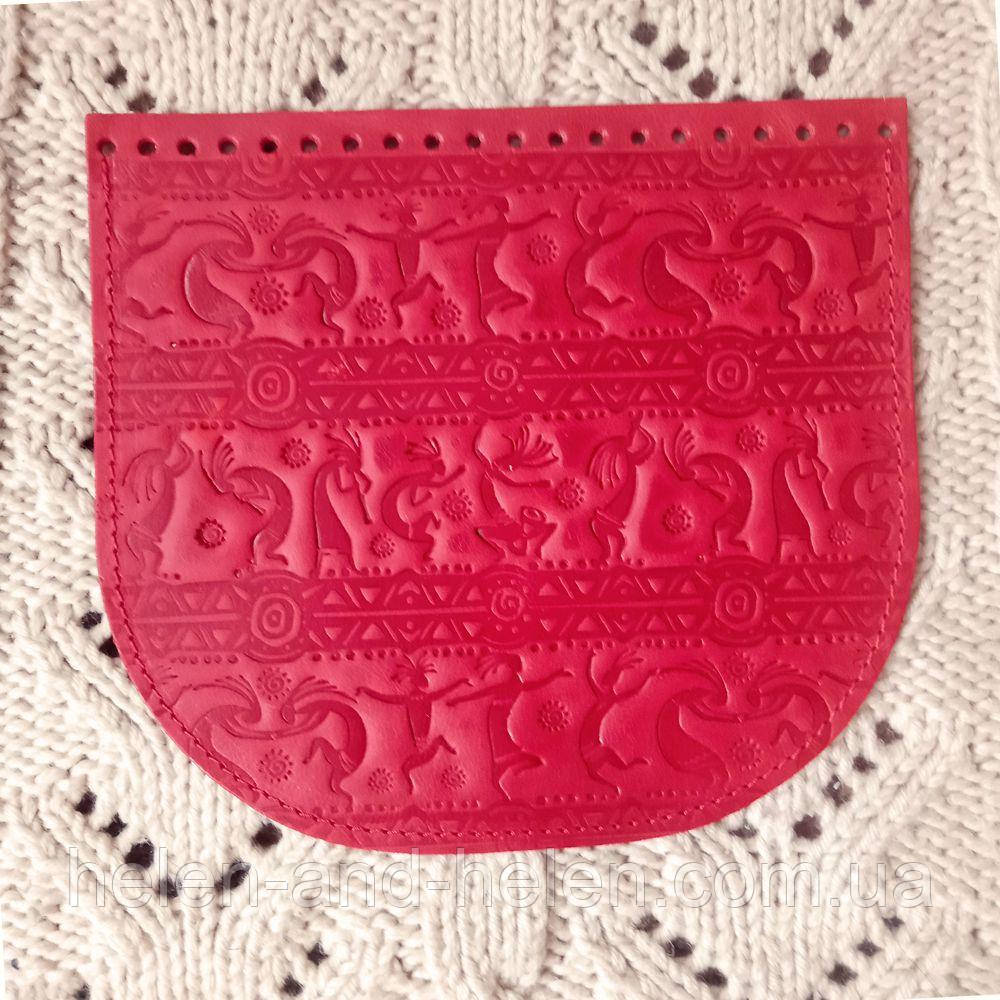 Клапан сумки. "Кокопеллі". Колір "Червоний", фото 1