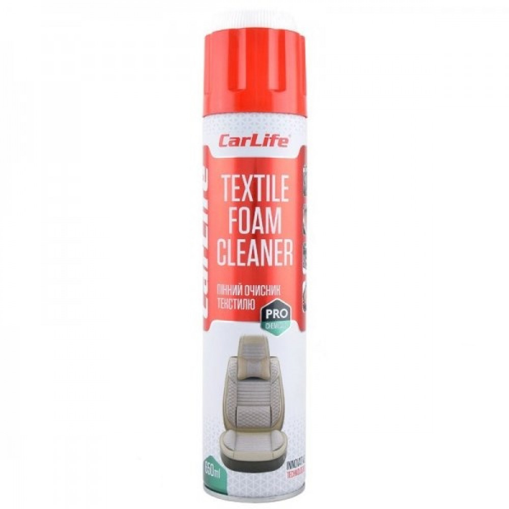 Очищувач салону піна 650ml "Carlife" Textile Foam Cleaner CF651