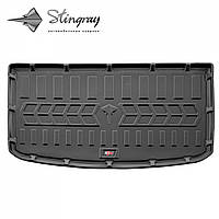 3D коврик с бортами в багажник для VOLKSWAGEN ID.6 2021- короткий (верхняя полка) Stingray