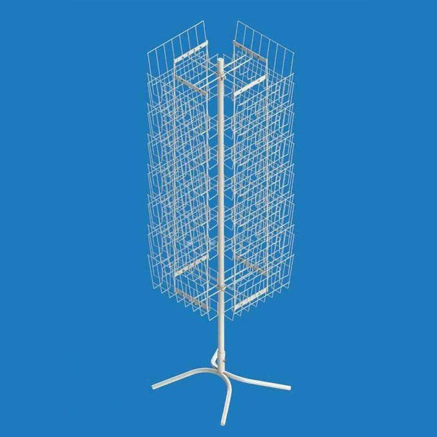 Стійка обертається під газети 28 сітчастих полиць