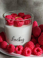 Соєва свічка піон, аромат Strawberries and Cream, соковита полуниця з вершками