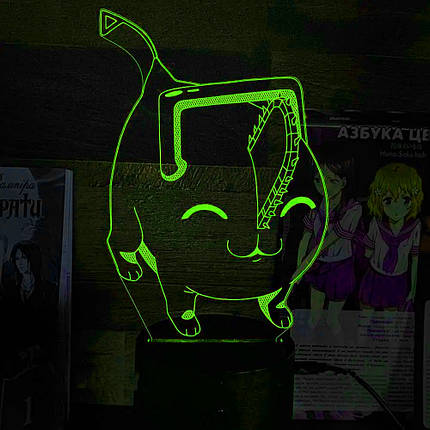 Акриловий світильник-нічник Chainsaw Man 2 зелений tty-n002292, фото 1