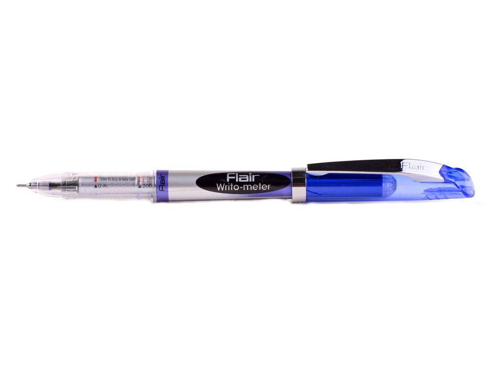 Ручка кулькова Flair Writometer (10 км) 0,5 мм, синя