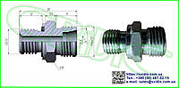 Штуцера/адаптеры соединительные ED конус 24° G1/4 -М16