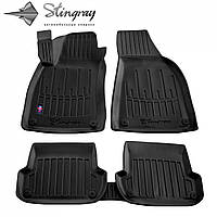 3D коврики с бортами в салон для AUDI A4 B6 2000-2004 5шт Stingray