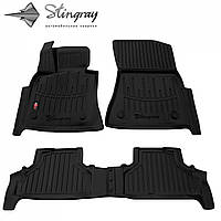 3D коврики с бортами в салон для BMW X5 E70 2007-2013 4шт Stingray