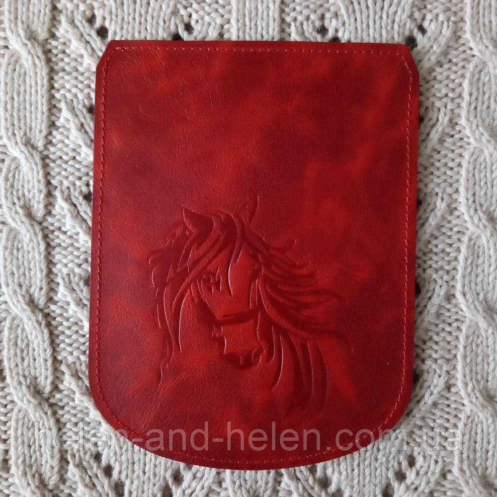 Клапан для рюкзака "Кiнь". Колір "Червоний"., фото 1