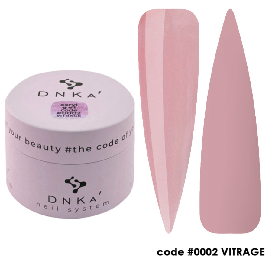 Акрил-гель DNKa’ Аcryl Gel 02 Vitrage, 30 мл