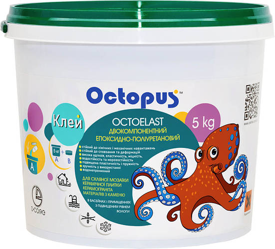 Купить Клей OCTOELAST двухкомпонентный эпоксидно-полиуретановый 5 кг ...