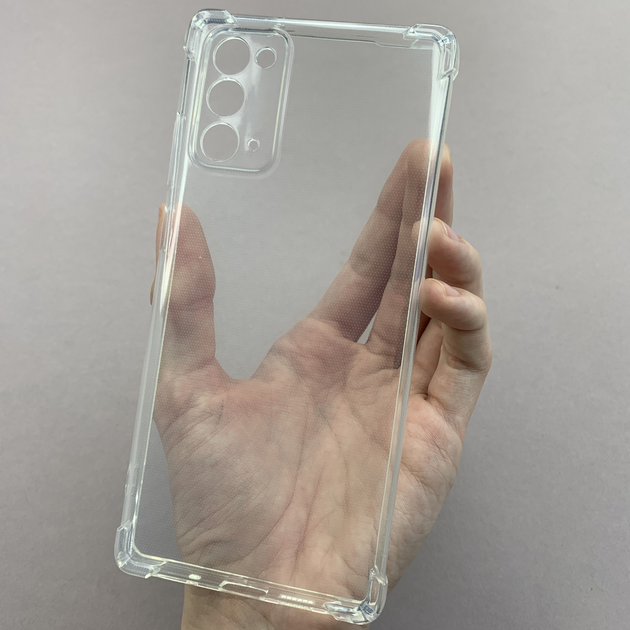 Чохол для Samsung Galaxy Note 20 протиударний з бронь кутами накладка чохол на самсунг нот 20 прозорий TTP