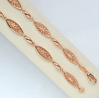 Цепочка-ожерелье покрытие золотом 18к. длина 45 см. ширина 6 мм.
