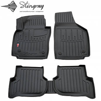 3D килимки з бортами в салон для SEAT Altea XL 2005-2015 5шт Stingray