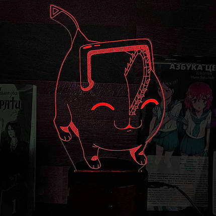 Акриловий світильник-нічник Chainsaw Man 2 червоний tty-n002293, фото 1