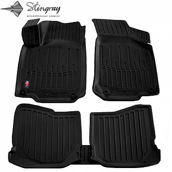 3D килимки з бортами в салон для VOLKSWAGEN Bora 1998-2005 5шт Stingray