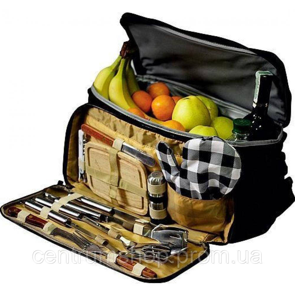 Набор для пикника в изотермической сумке Kamille Скаут 11 шт Черный CT, код: 7742694 - фото 1 - id-p1966283367