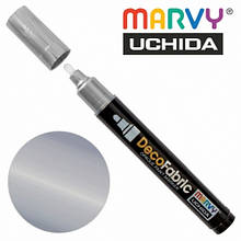 Маркер для розпису тканин, Срібло, односторонній, #223, DecoFabric, Marvy