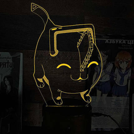 Акриловий світильник-нічник Chainsaw Man 2 жовтий tty-n002294, фото 1