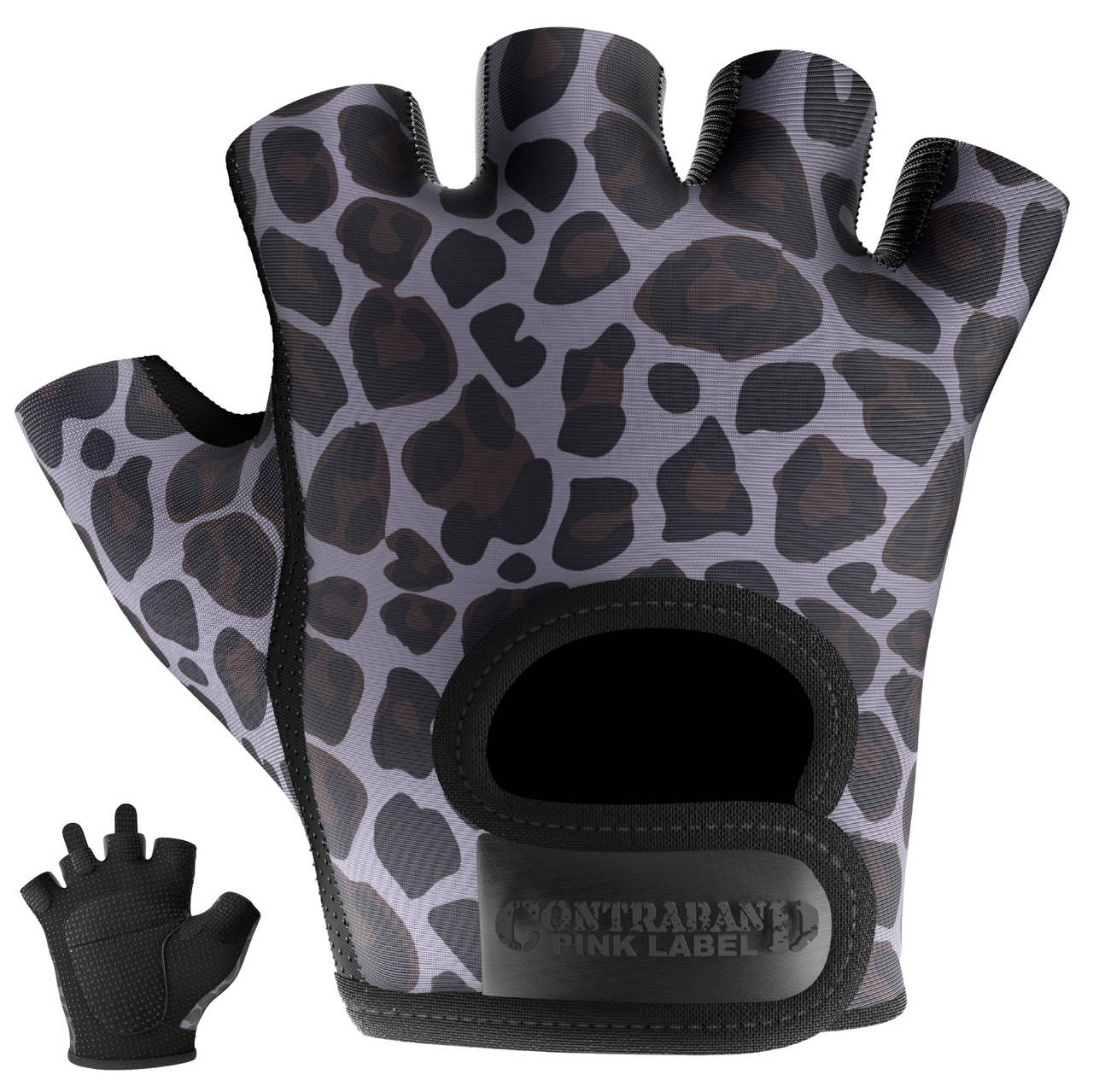 

Женские перчатки для фитнеса Contraband Pink Label 5297 Leopard Print Gloves (Gray) S