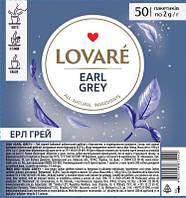 Чай LOVARE 50х2г., Bergamot tea чорний з бергамотом