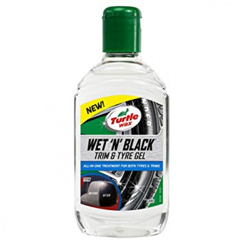 Очищувач-чорніння гуми 300ml "Turtle Wax" Wet N Black 53144-53165 / гель (гума, пластик)