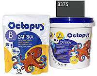 Двухкомпонентная эпоксидная затирка Octopus Zatirka цвет 8375 серый асфальт 1,25 кг (8375-1)