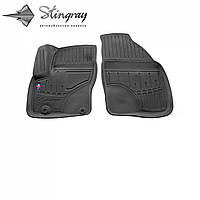 Передние 3D коврики с бортами в салон для Ford C-Max 2003-2010 2шт Stingray