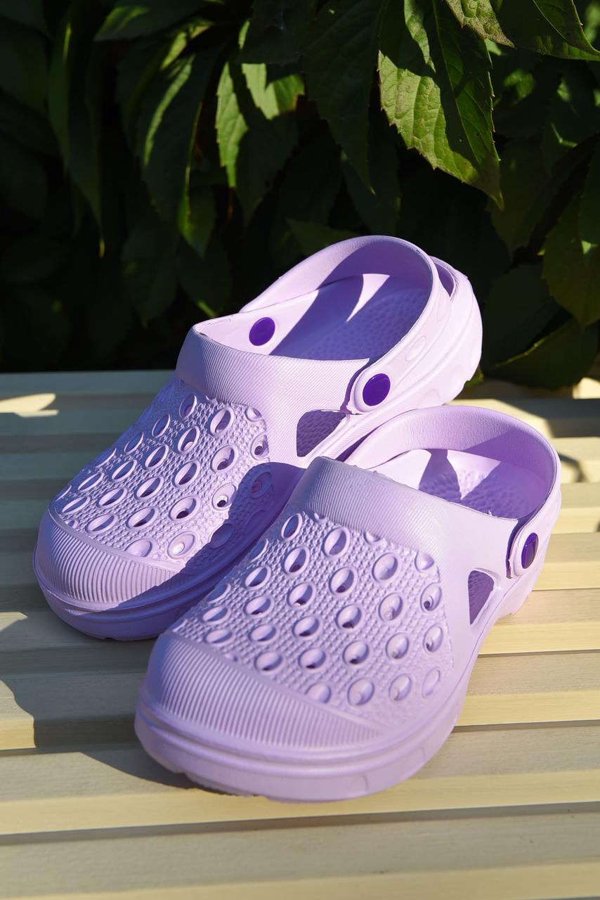 Крокси дитячі для дівчинки бузкового кольору р.30/31 165365T Безкоштовна доставка, фото 1