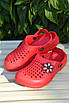 Крокси дитячі для дівчинки червоного кольору 165368T Безкоштовна доставка, фото 2