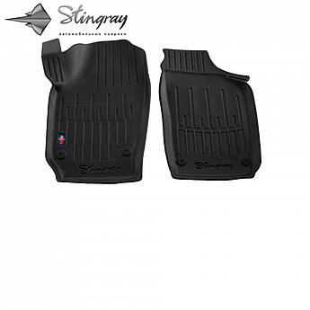 Передні 3D килимки з бортами в салон для SKODA Fabia 1999–2007 2шт Stingray