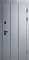 Двери входные металлические уличные Силует МДФ Антрацит 860,960х2050х96 Л/П