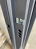 Двері вхідні металеві вуличні Силует МДФ ПВХ Антрацит 860/960х2050х96 Ліве/Праве, фото 5