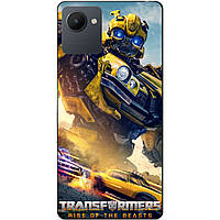 Силиконовый чехол бампер для Realme C30s с рисунком Bumblebee Трансформеры Бамблби Transformers