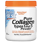 Doctor's Best, чистий колаген типів 1 і 3 в порошку, 200 г