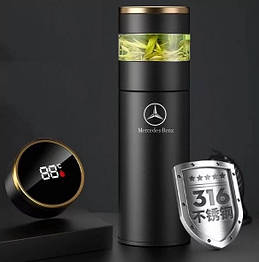 Термос Buck Mercedes Smart Tea Mug 450 мл (LED-дисплей, заварник, датчик температури)