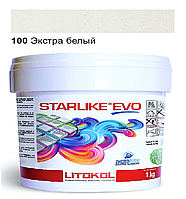 Эпоксидная затирка Litokol Starlike EVO 100 экстра белая 1 кг (STEVOBSS0001)