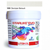 Эпоксидная затирка Litokol Starlike EVO 100 экстра белая 5 кг (STEVOBSS0005)